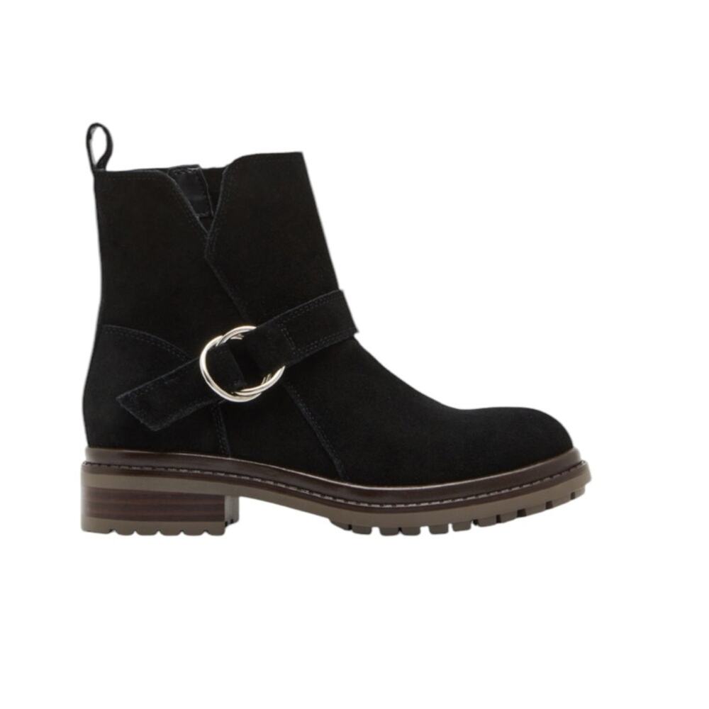 NWOT Blondo Renae Waterproof Black Suede Booties – Sz 9M
